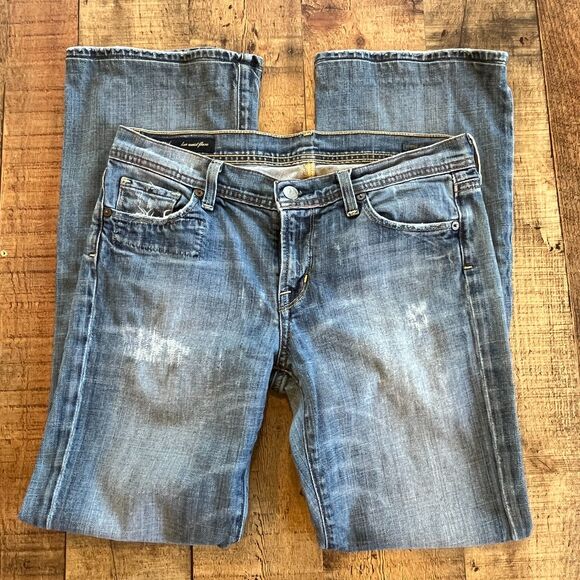 Citizens of Humanity Size 29 Ingrid Stretch Jeans Low Waist Flare - Picture 4 of 9